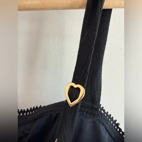 Betsey Johnson Babydoll Dress - Jet Black swim coverup s - Picture 7 of 9